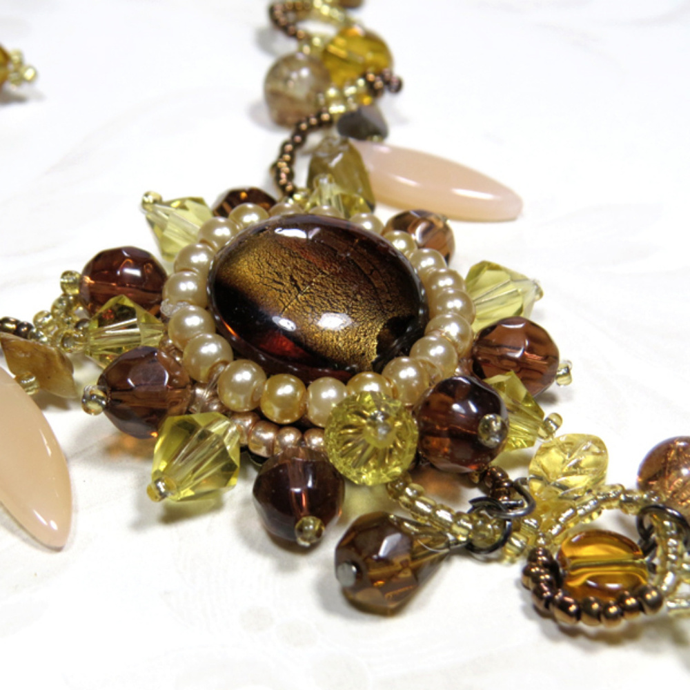 Unique Yellow Stylish Necklace